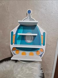 mensola a tema razzo spaziale