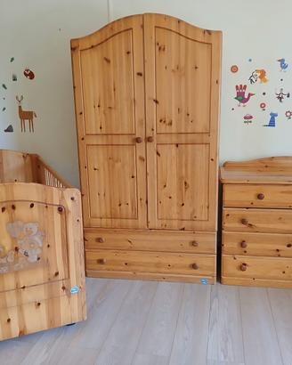 cameretta da letto per bambino/a in legno  massell