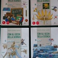 4 libri scuola CON GLI OCCHI DELLA SCIENZA