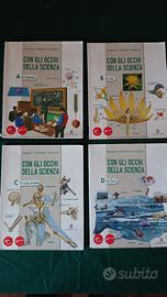 4 libri scuola CON GLI OCCHI DELLA SCIENZA