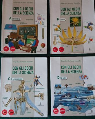 4 libri scuola CON GLI OCCHI DELLA SCIENZA