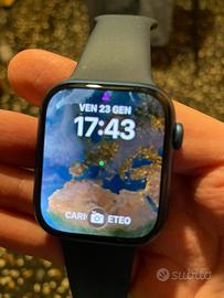 Apple watch series 7 45 mm gps blu batteria 100%