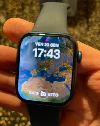 Apple watch series 7 45 mm gps blu batteria 100%
