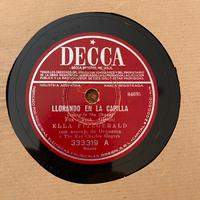 Dischi in bachelite per grammofono