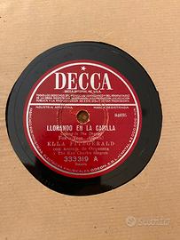 Dischi in bachelite per grammofono