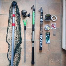 Attrezzatura da pesca Canne Trota Lago Mare Fiume 
