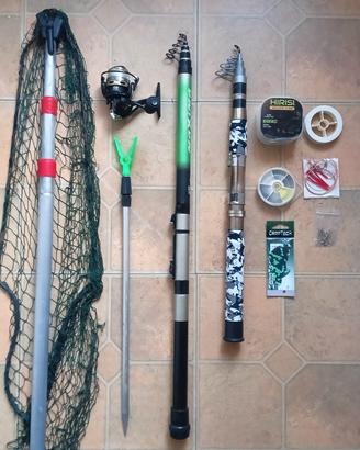 Attrezzatura da pesca Canne Trota Lago Mare Fiume 