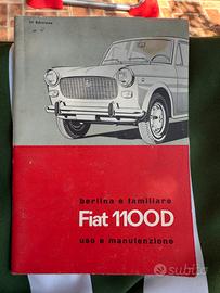 Manuale uso e manutenzione Fiat 1100 D