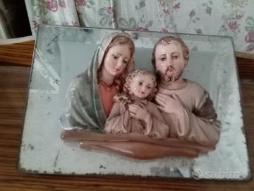 quadro a specchio sacra famiglia vintage