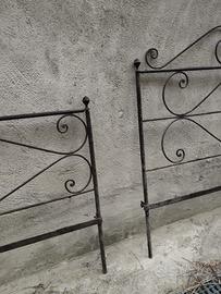 Testiera letto ferro battuto