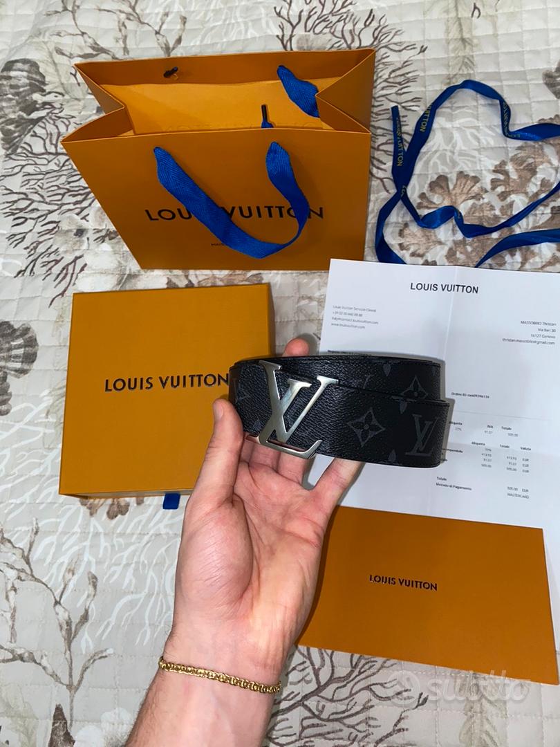 Cintura LouisVuitton nera flowers fb oro - Abbigliamento e Accessori In  vendita a Genova