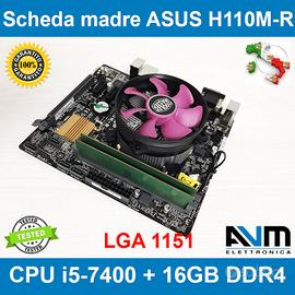Scheda madre ASUS H110MR Core i5-7400 16GB DDR4