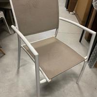 Sedia CHA82 Greenwood in alluminio Bianco e textil