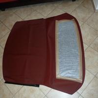 Capote Fiat 124 spider CS1 CS2 rossa bordeaux