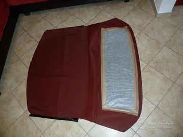 Capote Fiat 124 spider CS1 CS2 rossa bordeaux