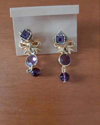 Orecchini da donna viola