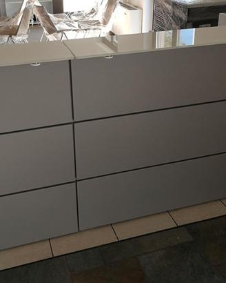 Bancone reception a L - misure cm 320x120
