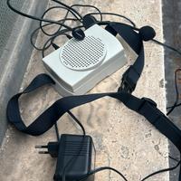 amplificatore portatile con microfono
