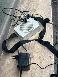amplificatore portatile con microfono