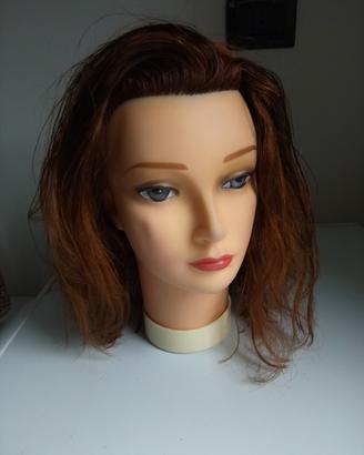 testina capelli veri 