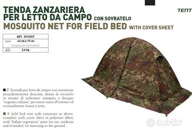 Ferrino tenda militare con sovratelo vegetato