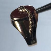 Anello in ORO con Pietra e Serpente anni '30