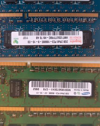 RAM da 2gb ciascuna totale 10gb 