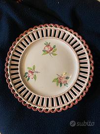 ZACCAGNINI:piatto dipinto a mano 1950