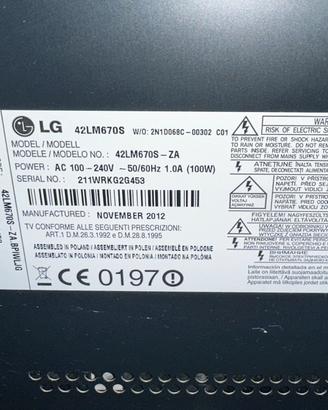 Tv LG 42”