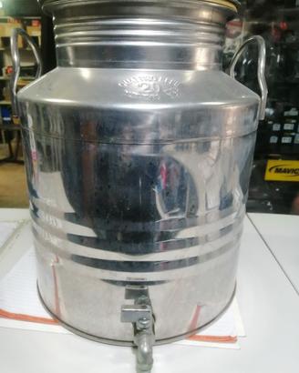 contenitore olio acciaio inox 20 litri
