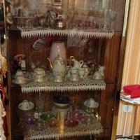 Vetrina -Cristalliera doppia anta dorata