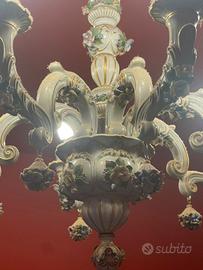 lampadario Capodimonte 