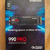PC PS5 DISCO SSD M.2 SAMSUNG 990 PRO 4TB NUOVO SIG