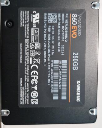 Samsung Disk SSD EVO 860 250GB New