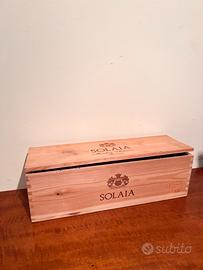 Cassa di legno vuota: Vino Solaia Magnum 2015
