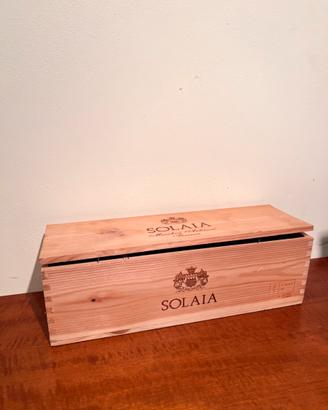 Cassa di legno vuota: Vino Solaia Magnum 2015