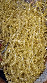 fili  perline plastica trasparenze