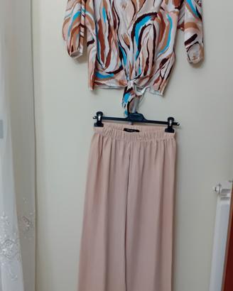 completo pantalone e blusa  fantasia 