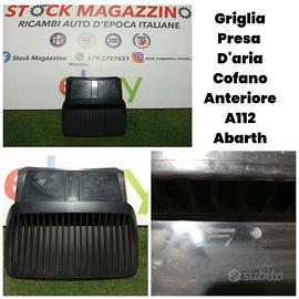 Griglia presa d aria cofano anteriore a112 Abarth 
