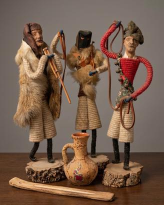 Mamuthone,Issohadore,Suonatore di Launeddas