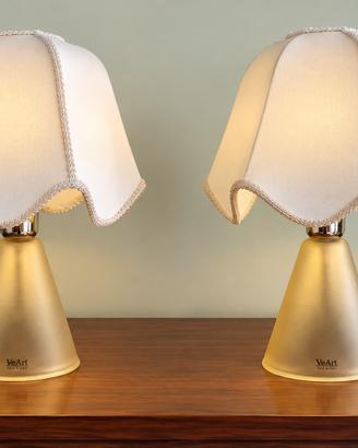 Coppia lampade da tavolo VeArt vintage - Murano