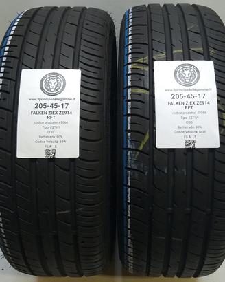 2 GOMME 205 45 17 FALKEN A49066