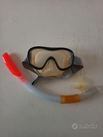 Maschera boccaglio adulto sub