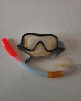 Maschera boccaglio adulto sub