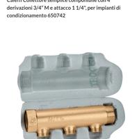 collettore 4 attacchi Caleffi 650742