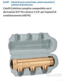 collettore 4 attacchi Caleffi 650742