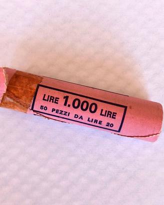 monete 20 lire 50 pezzi originali conio