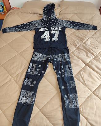 Tuta uomo completa floreale tg. M