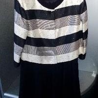 Completo bianco nero con paillettes tg.46 (nuovo)
