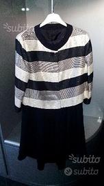 Completo bianco nero con paillettes tg.46 (nuovo)